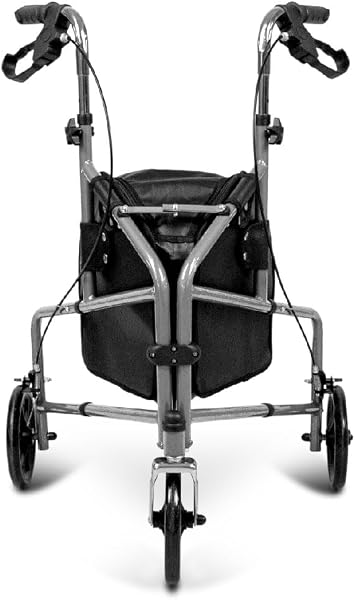 Andador Dellamed D11 dobrável de 3 rodas